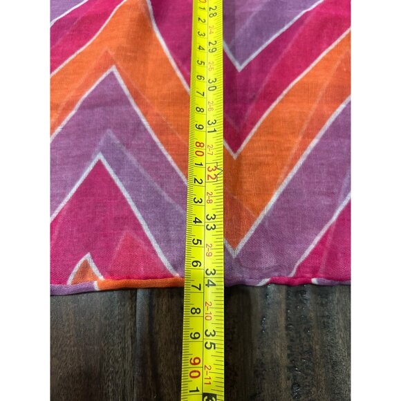 Chevron Print Infinity Scarf One Size Fits Most Polyester Shawl Wrap Lightweight - Picture 5 of 8